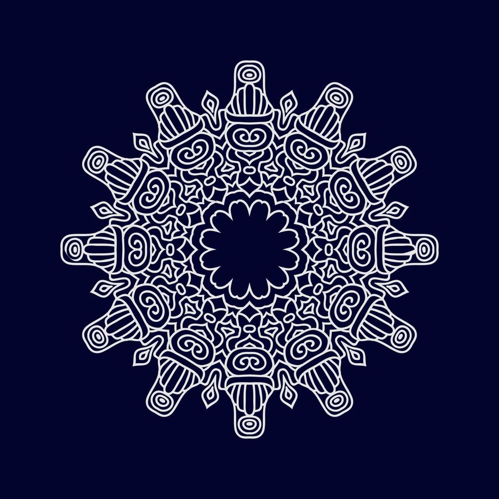 nuevos diseños de arte mandala ilustración vectorial vector