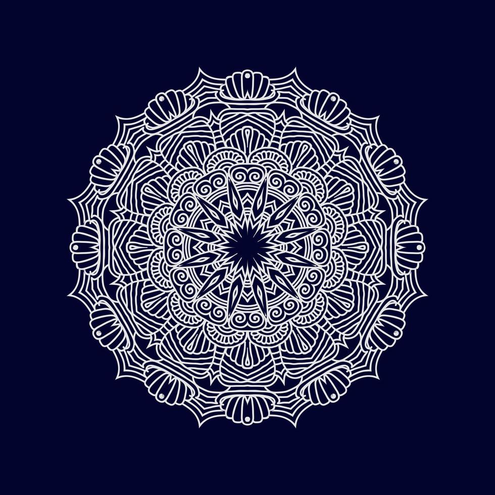 New mandala art vector illustration