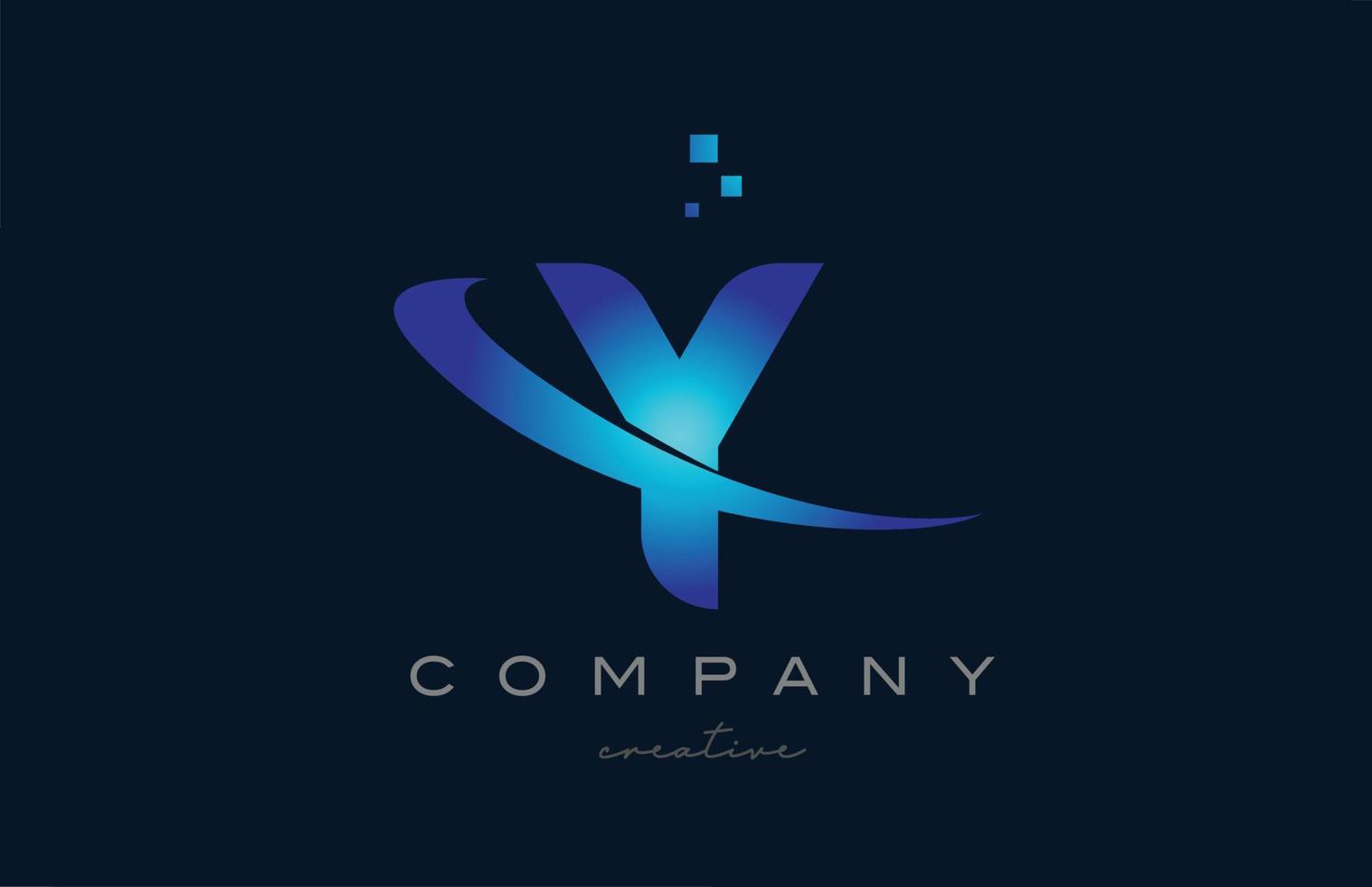 Z blue alphabet letter logo icon. Creative design template for company and business with swoosh vector