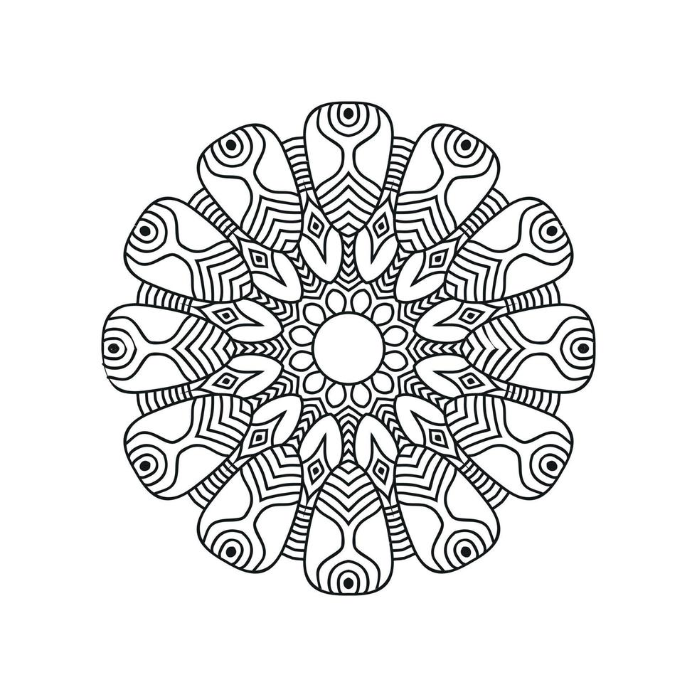 Ilustración de vector de fondo de mandala islámico