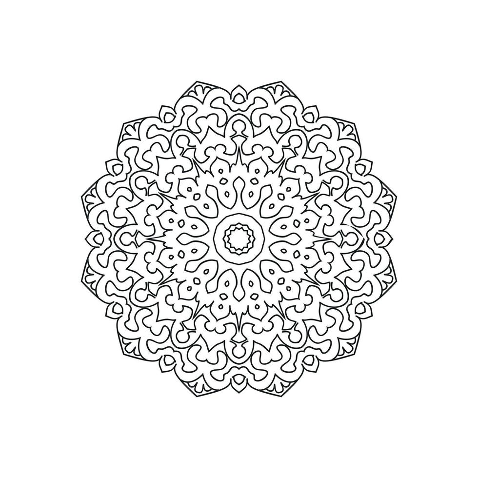 nueva ilustración de vector de arte mandala