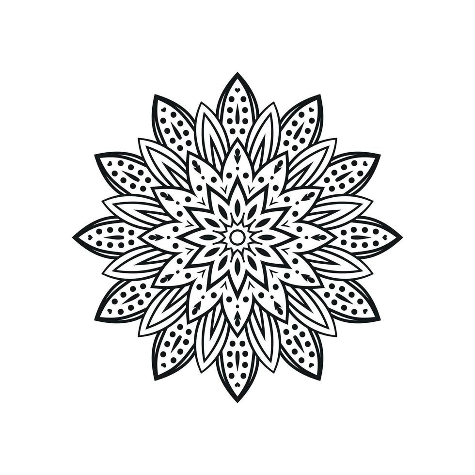 Black and white flower mandala designs 17479520 Vector Art at Vecteezy
