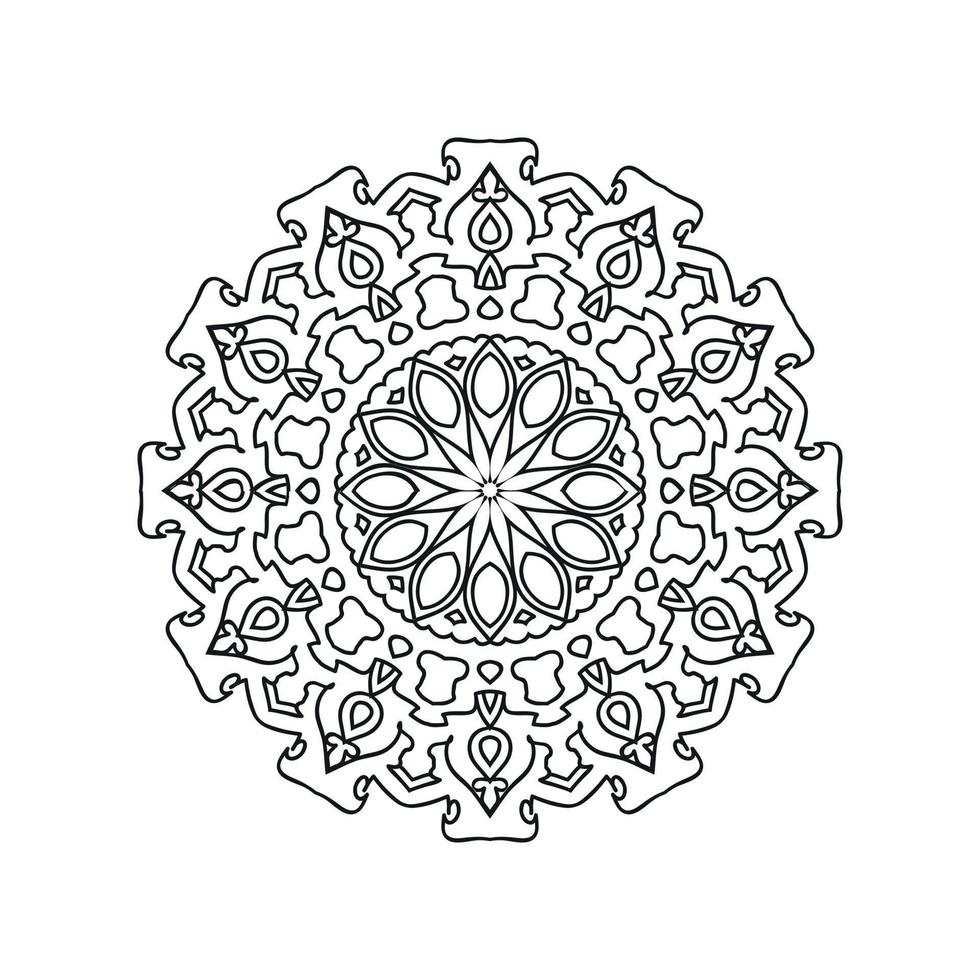 New mandala art vector illustration