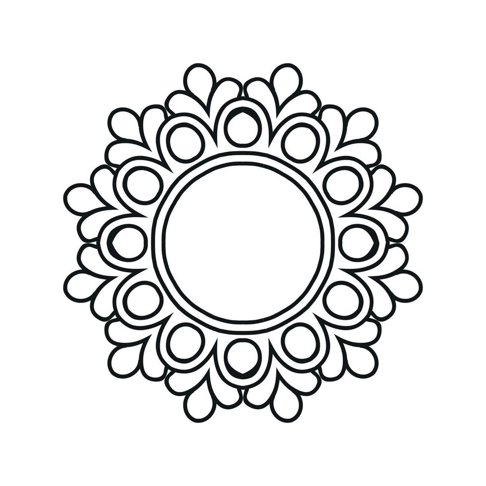 Mandala pattern design background vector illustration