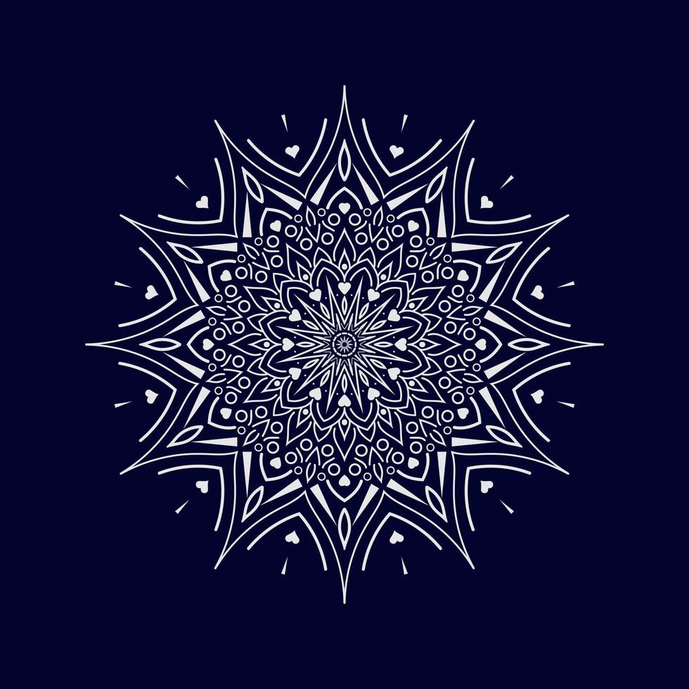 Flower Mandala background design vector illustration