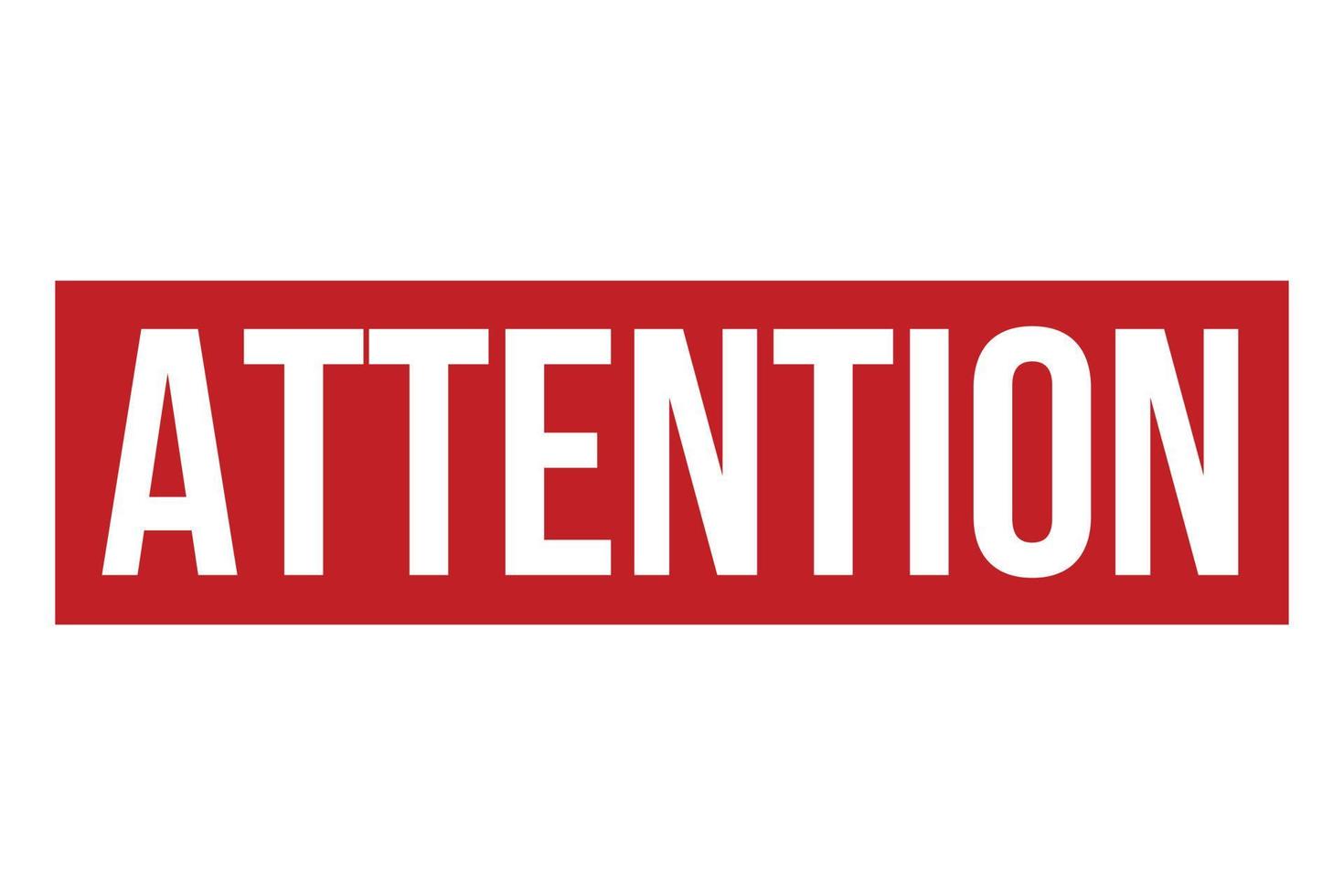 Attention Rubber Stamp Seal Vector Illustration