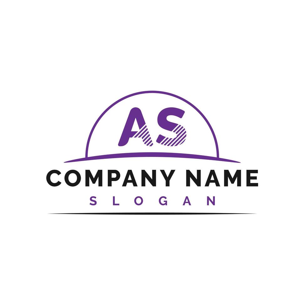AS Letter Logo vector