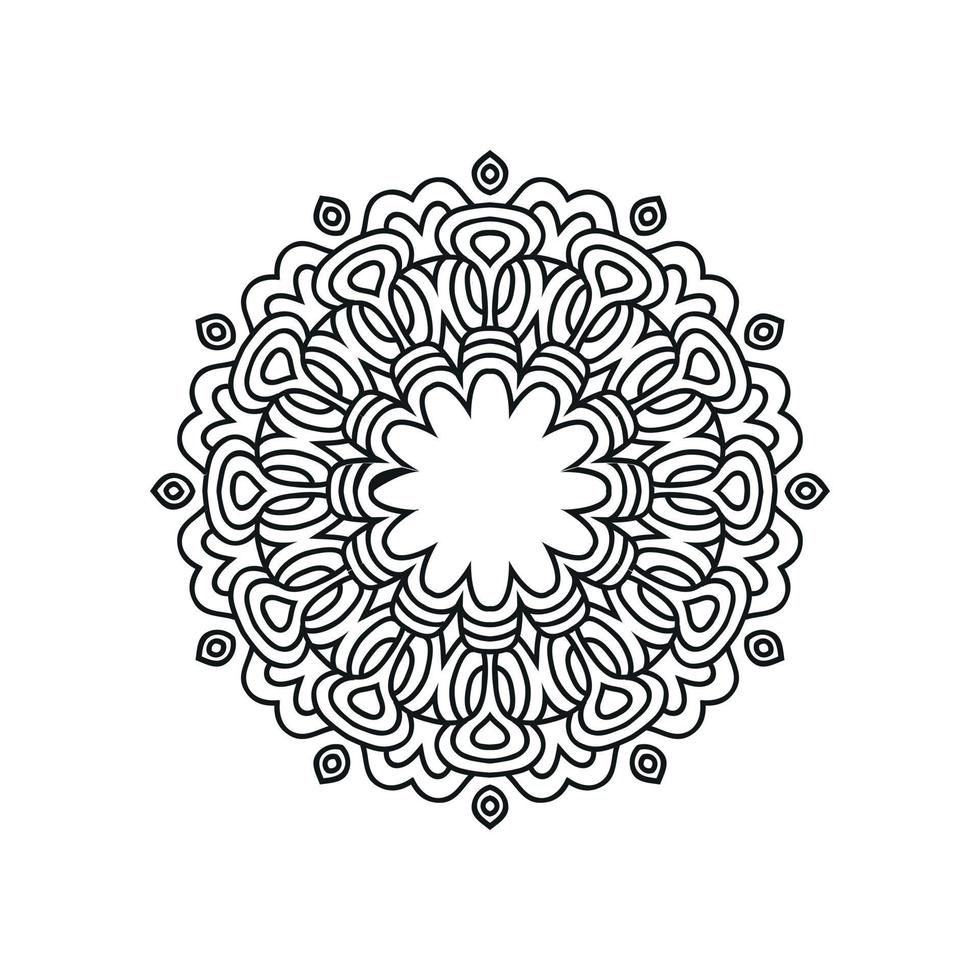 Ilustración de vector de fondo de mandala islámico