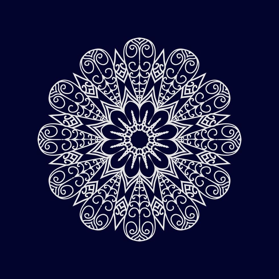 Mandala pattern design background vector illustration