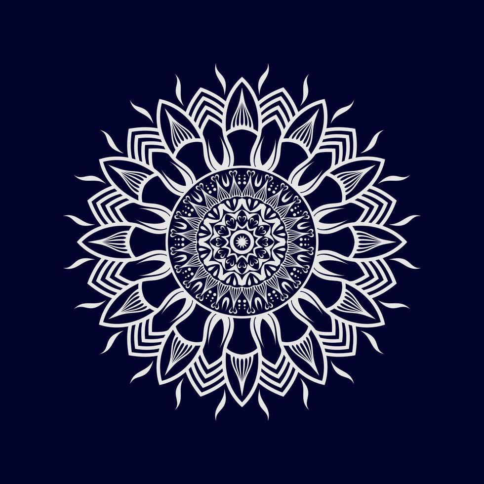 fondo de diseño de patrón de vector de mandala