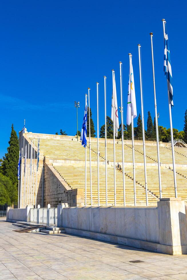 Famous Panathenaic Stadium of the first Olympic Games Athens Greece. photo