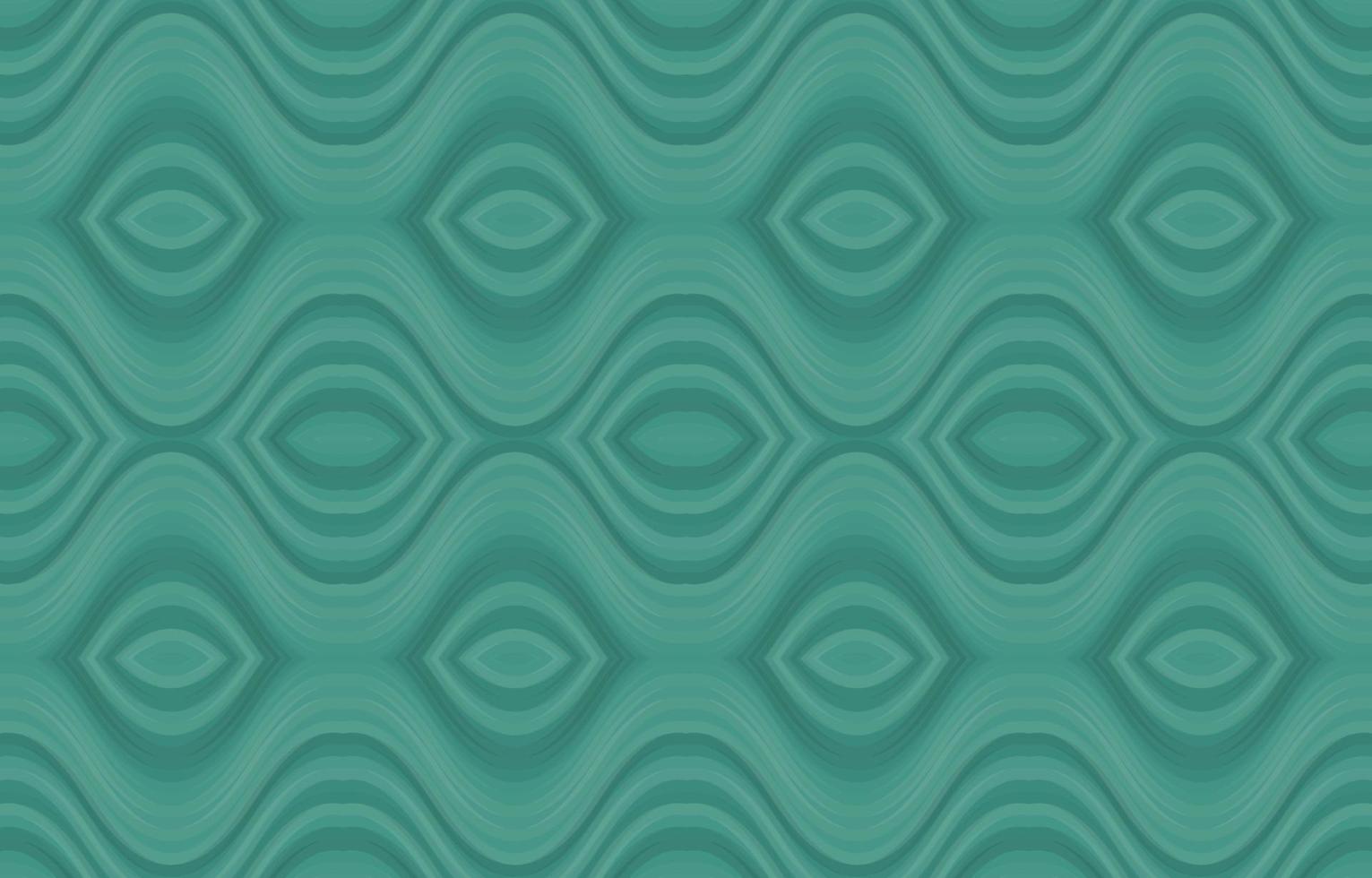 patrón sin costuras textil de tela verde. Los patrones de rayas onduladas de la línea gráfica de arte imprimen el fondo abstracto vectorial. Motivo boho de onda geométrica antiguo estilo retro vintage moderno. vector