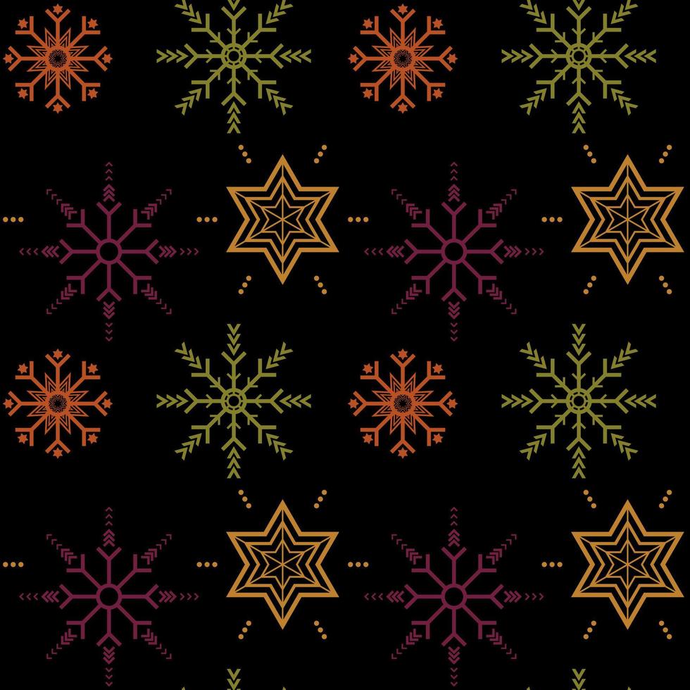 Seamless pattern geometry snowflake graphic for textile wrapping cover floor fabric textured wallpaper background. Minimal modern classic retro vintage stripes geometric repeat symmetry seamless. vector
