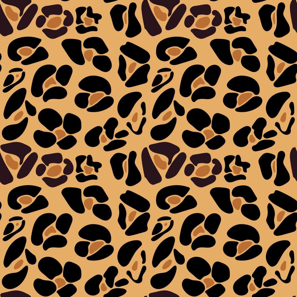 textura de piel de leopardo o guepardo. patrón sin costuras con estampado de leopardo animal. estampado abstracto con manchas de tigre. fondo o textura de patrón de animales salvajes. textura de cuero sin costuras. textura de piel de safari animal. vector