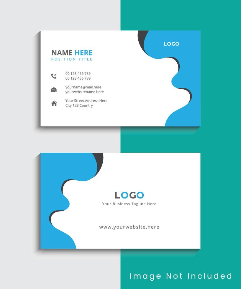 Simple Modern And Creative Business Card Template Design vector