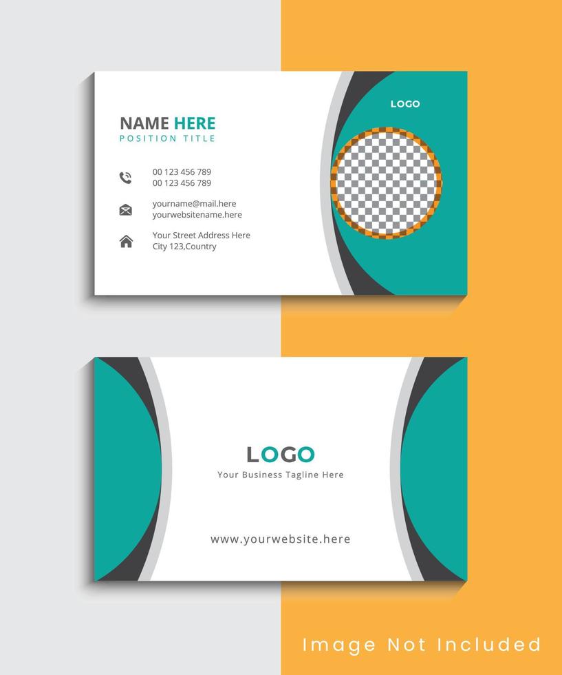 Simple Modern And Creative Business Card Template Design vector