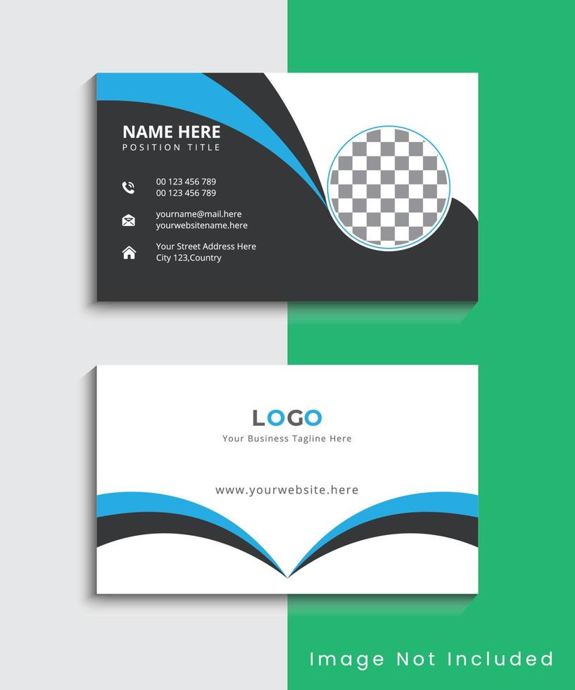 Simple Modern And Creative Business Card Template Design vector