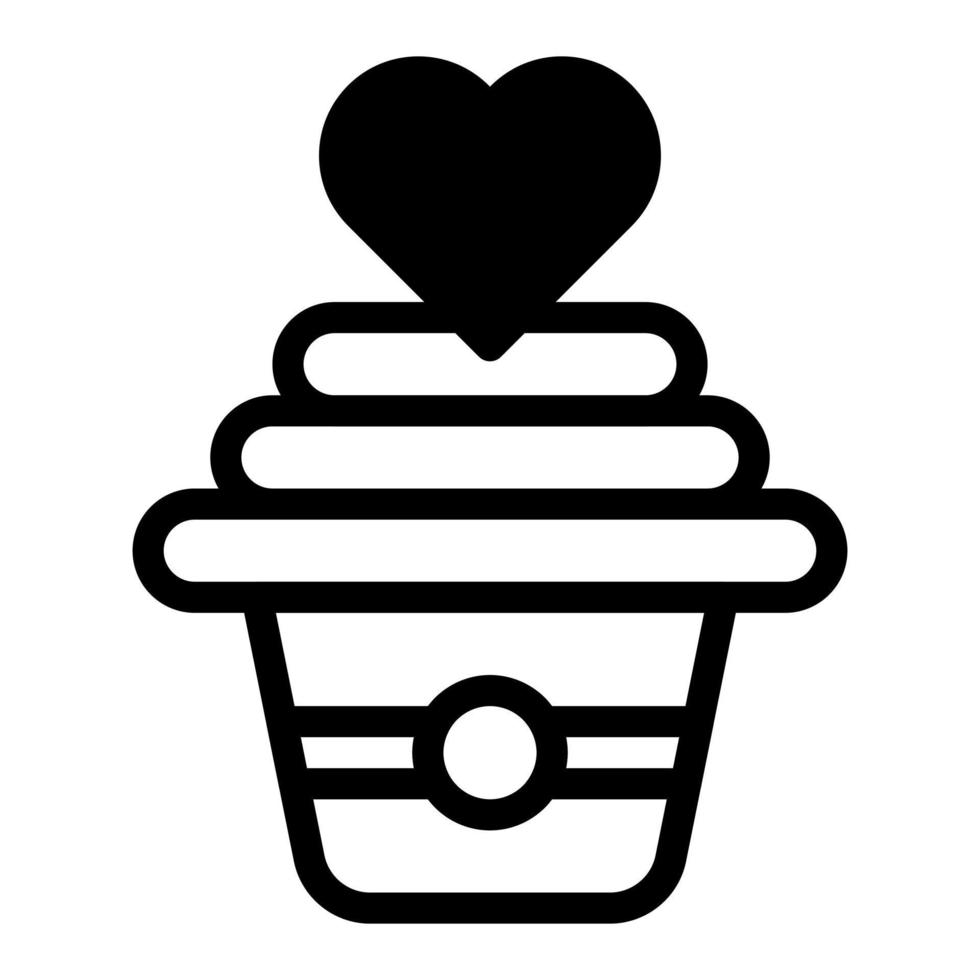 cake dualtone black valentine illustration vector and logo Icon new year icon perfect.
