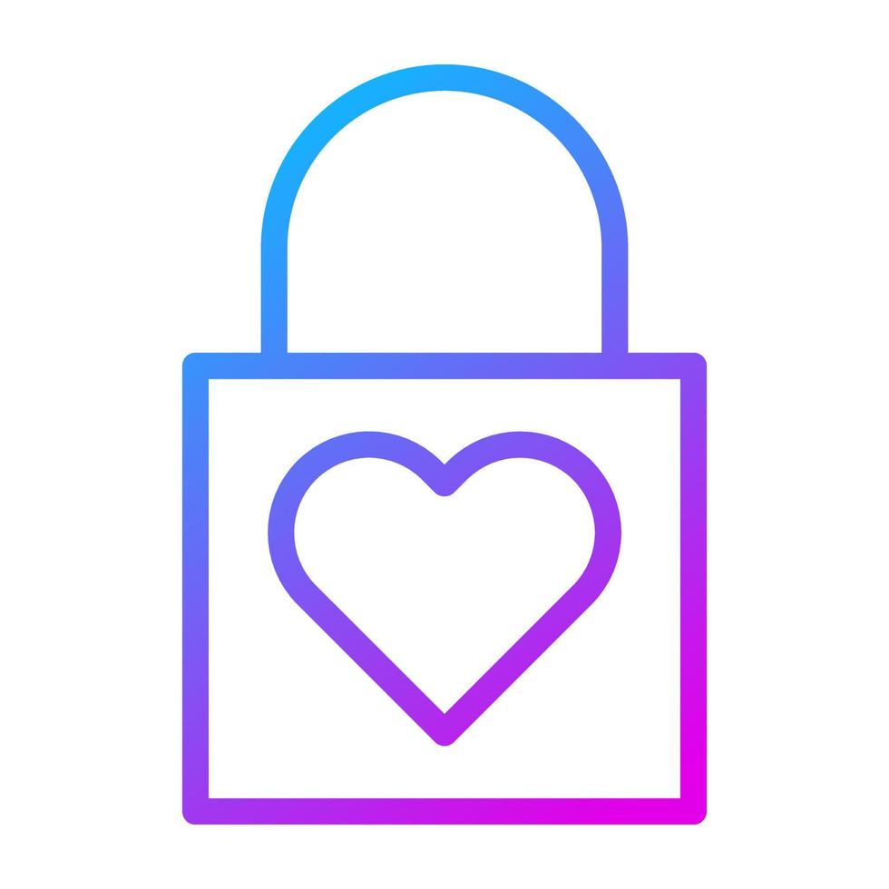 lock gradient purple valentine illustration vector and logo Icon new year icon perfect.