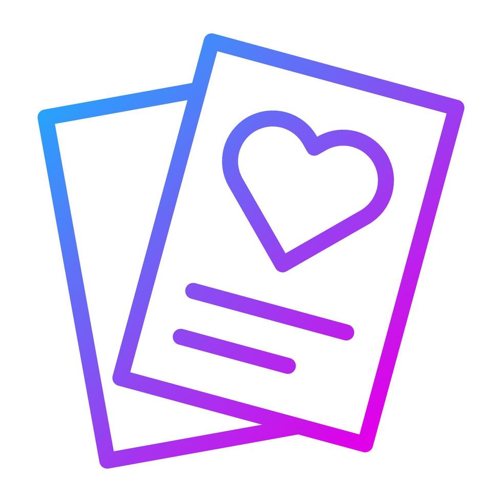 papel degradado púrpura ilustración de san valentín vector e icono de logotipo icono de año nuevo perfecto.