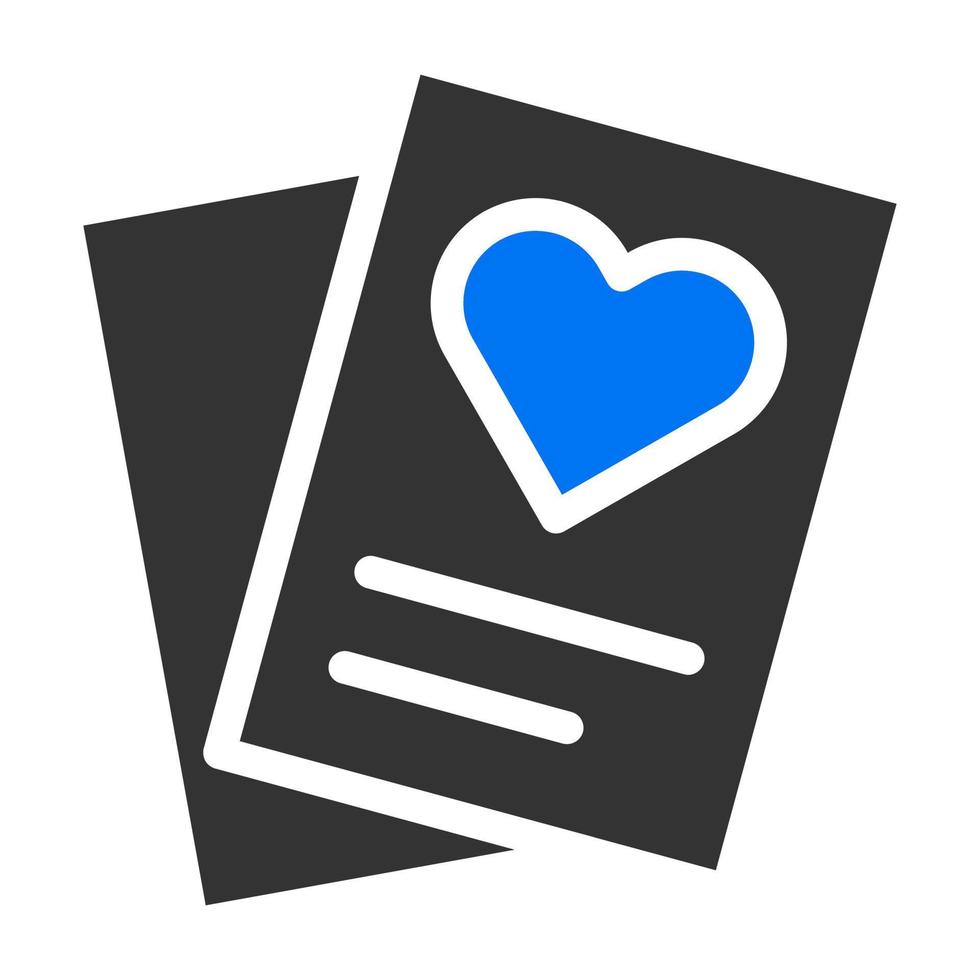 papel sólido azul gris ilustración de san valentín vector e icono de logotipo icono de año nuevo perfecto.
