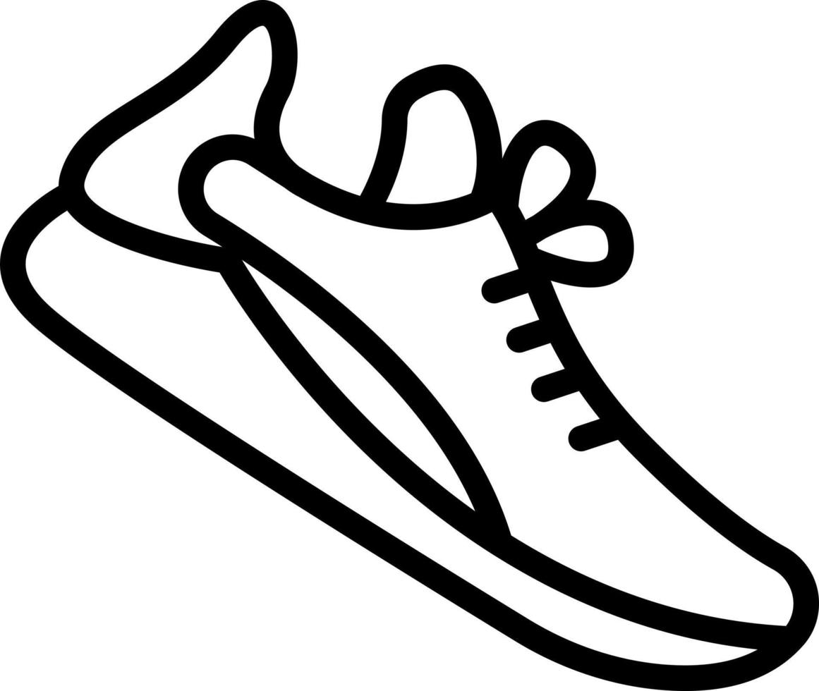 icono de línea para zapatos vector