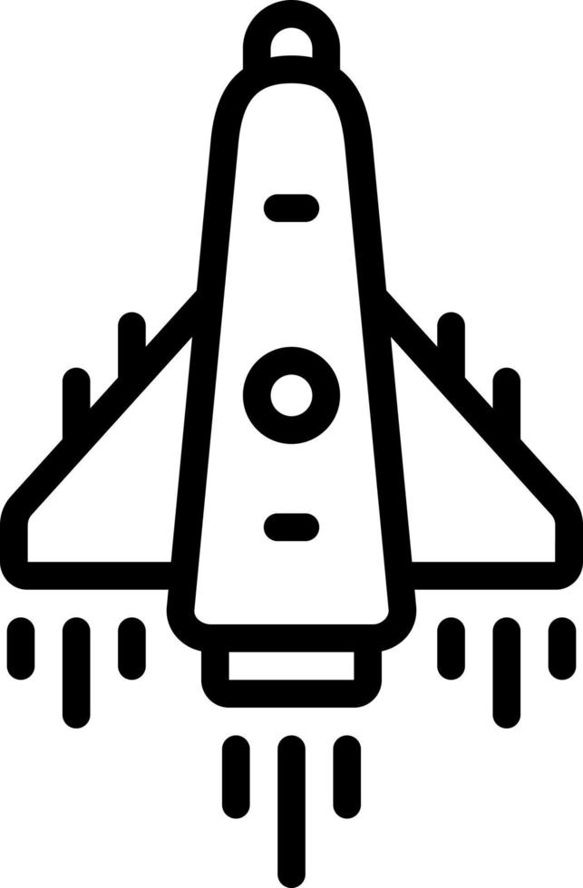 icono de línea para aeroespacial vector