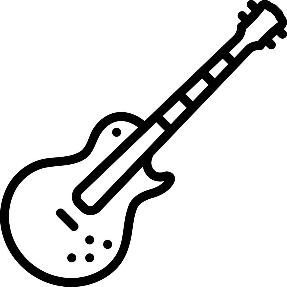 icono de línea para gibson vector