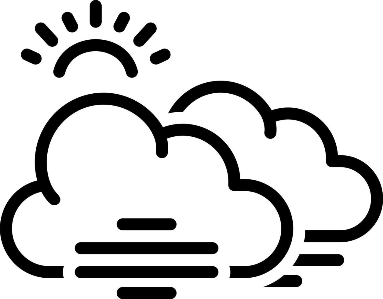 line icon for fog vector