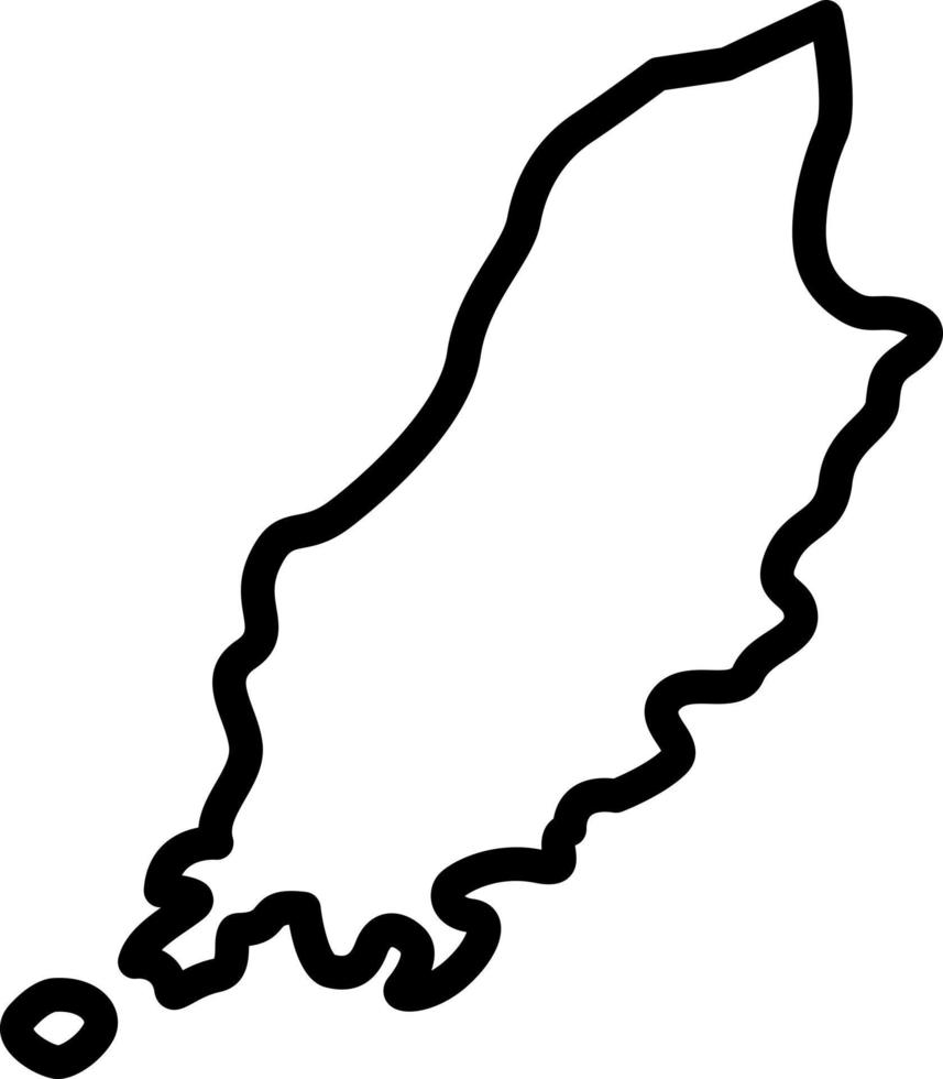 line icon for isle vector
