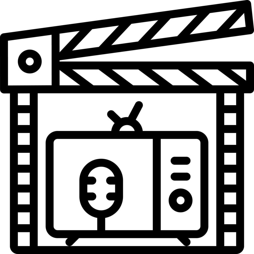 line icon for episodes vector
