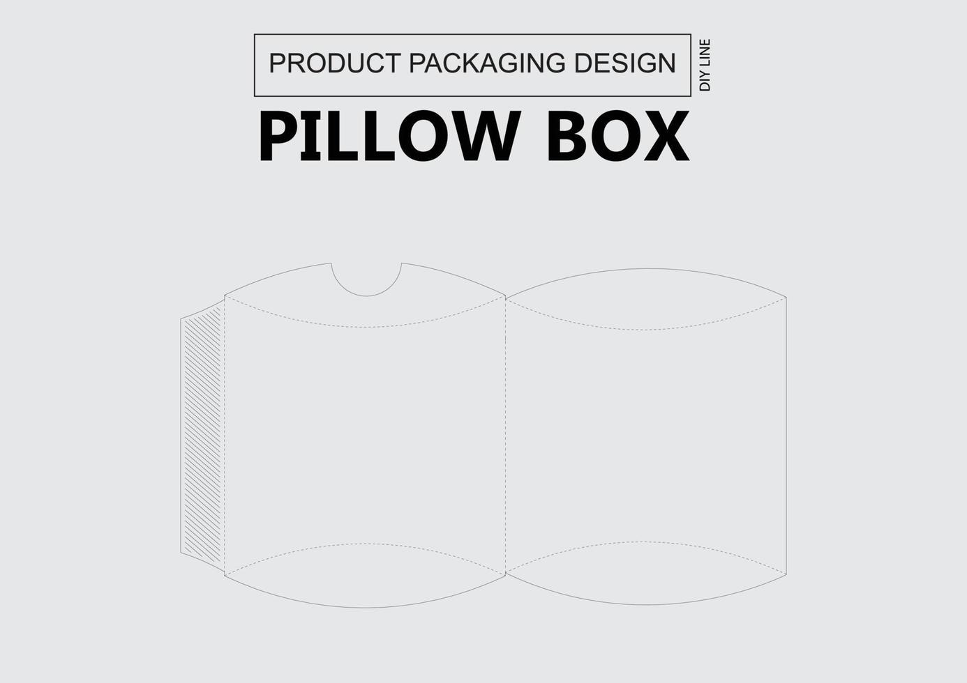 Pillow Box Keyline vector