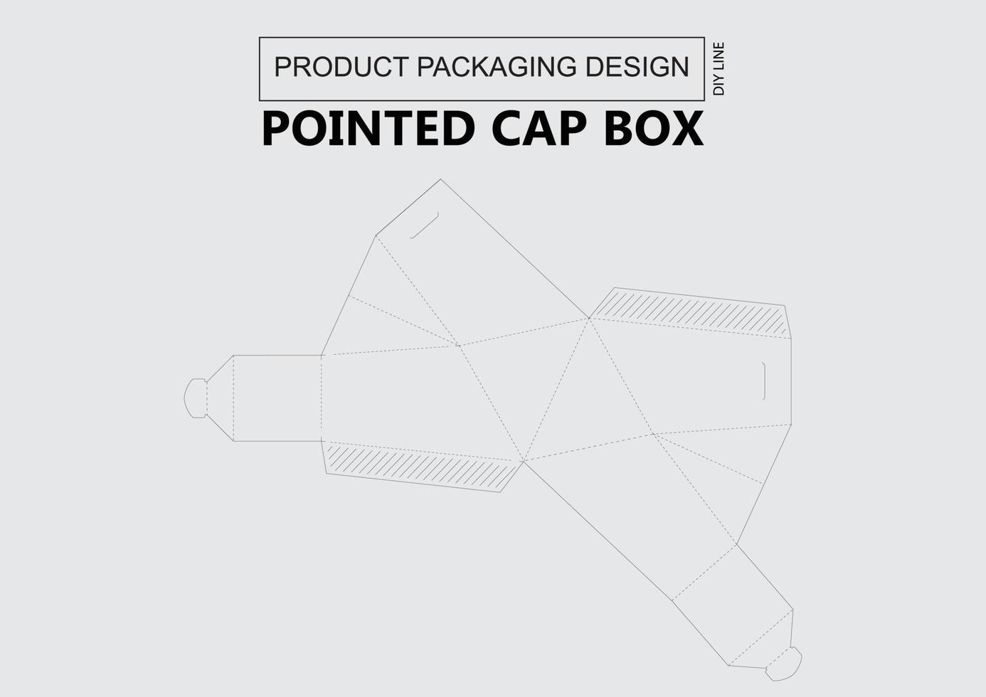 Pointed Cap Box vector