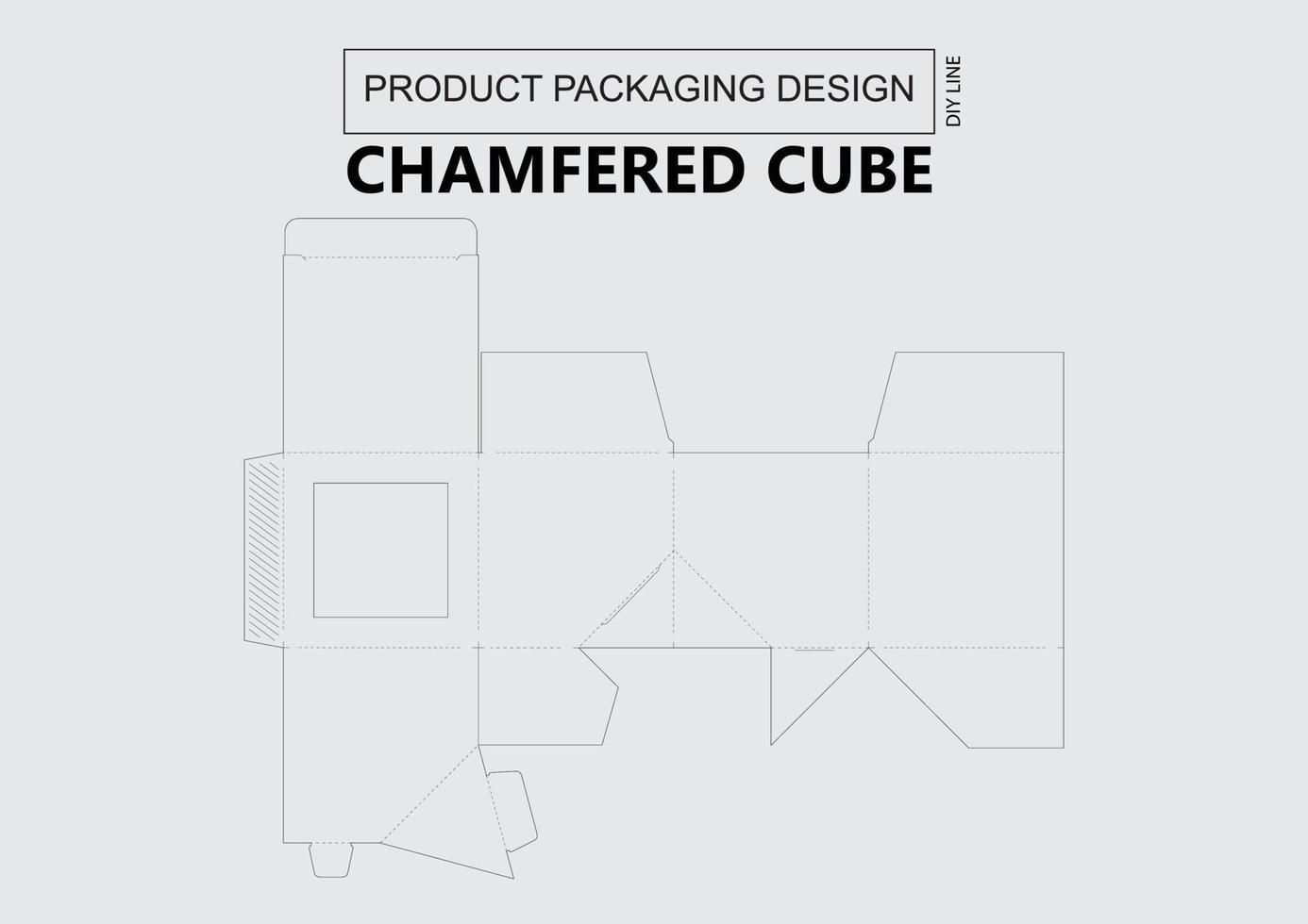 Chamfered Cube Keyline vector