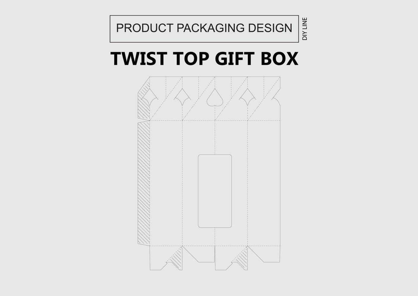 Twist Top Gift Box vector