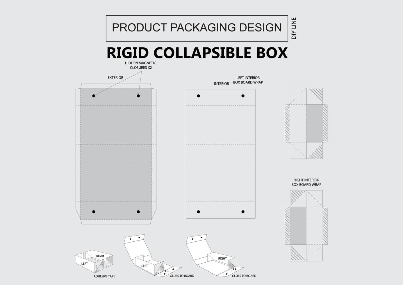 Rigid Collapsible Box vector