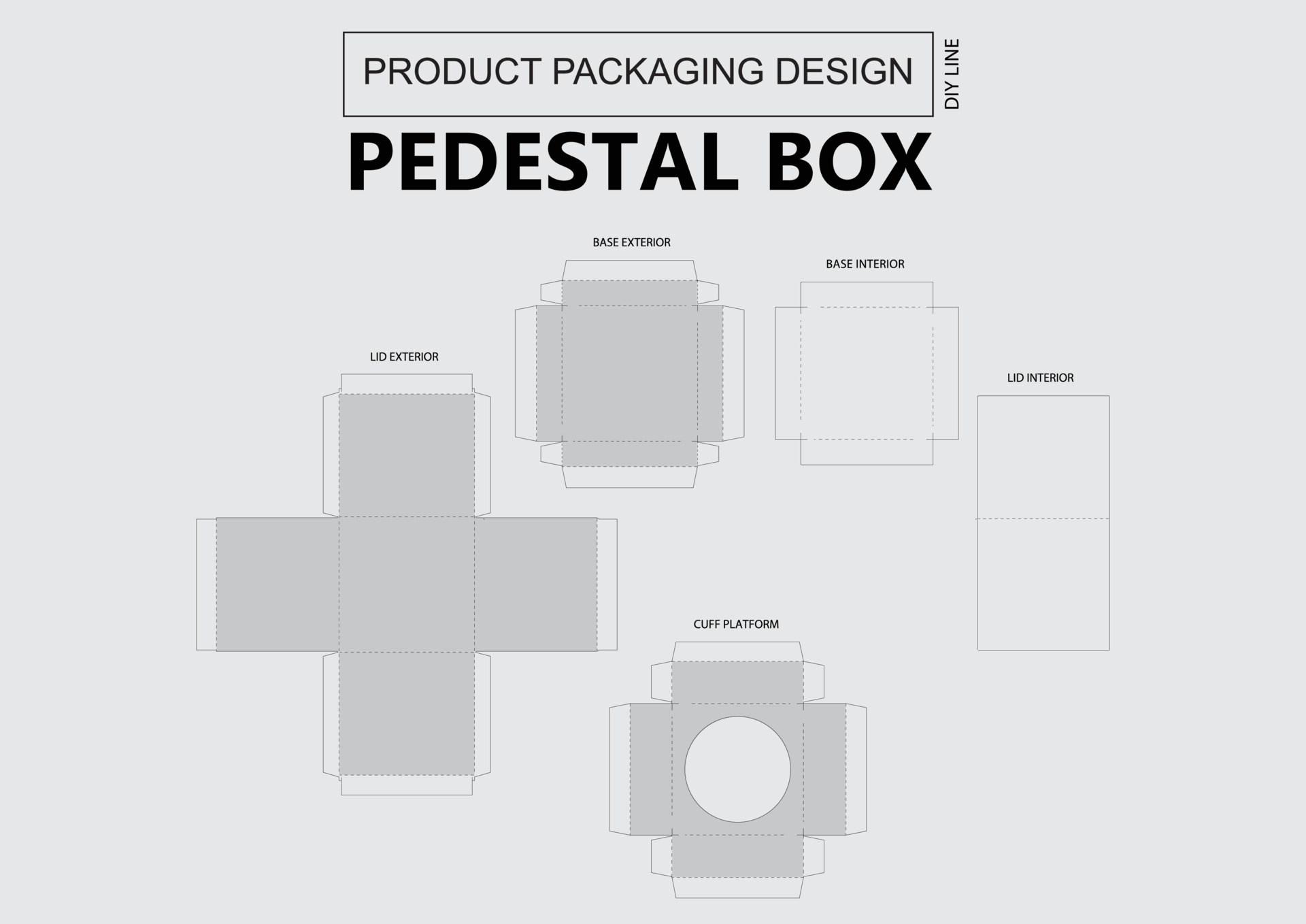 Pedestal Box Keyline 17480953 Vector Art at Vecteezy
