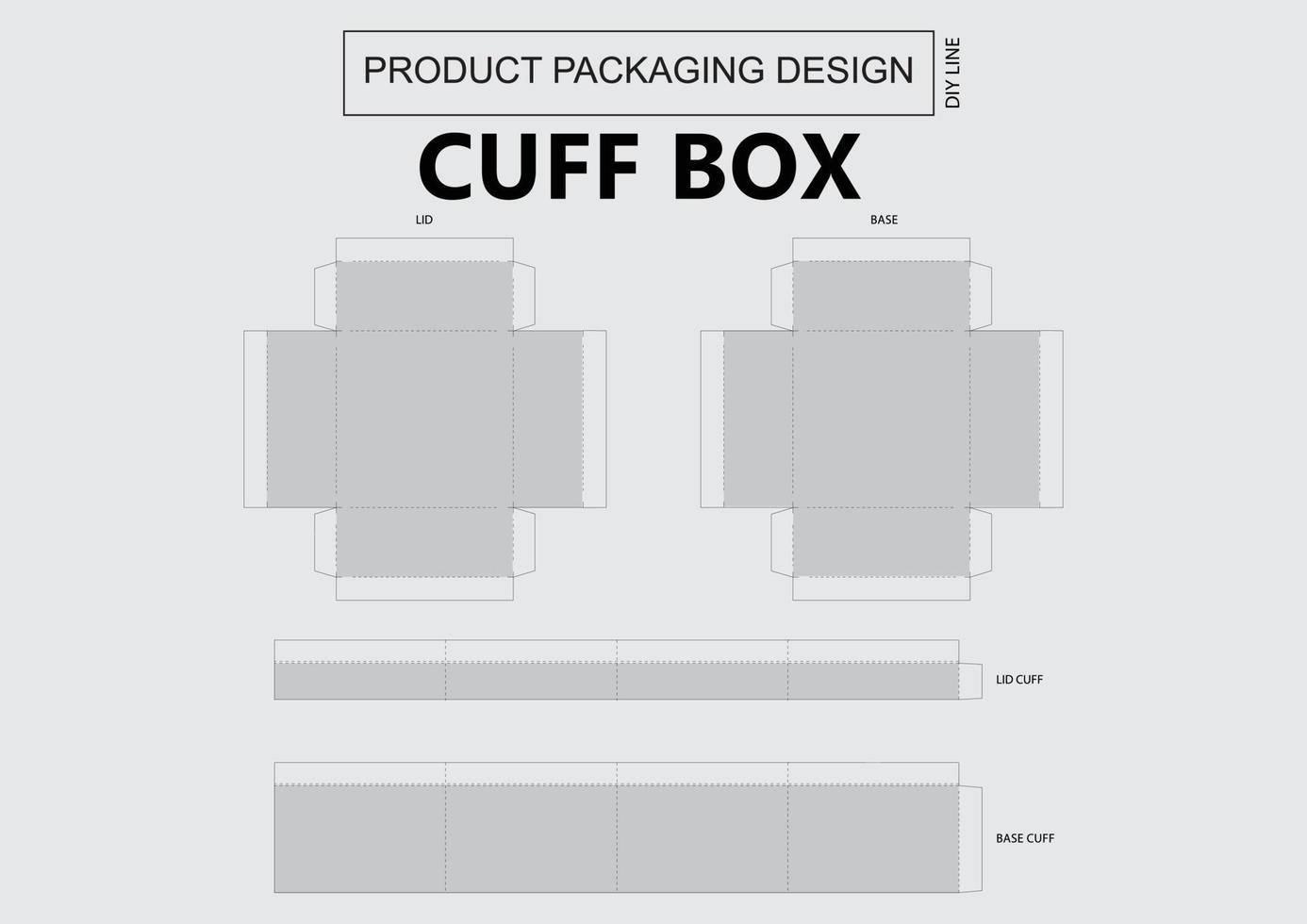 Cuff Box Keyline vector