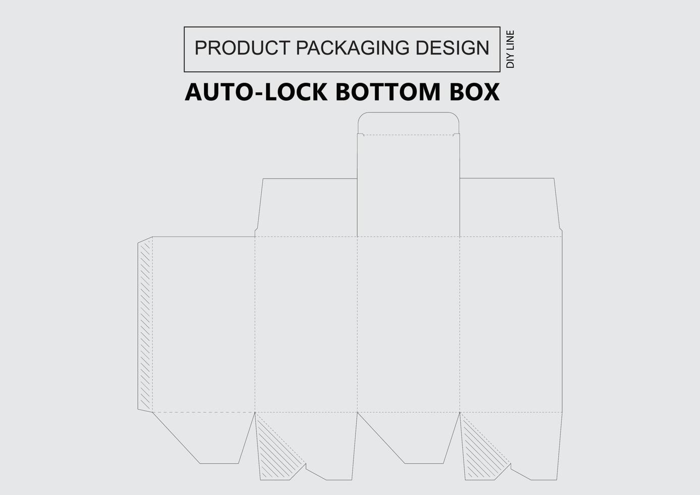 Auto Lock Bottom Box 17481045 Vector Art at Vecteezy