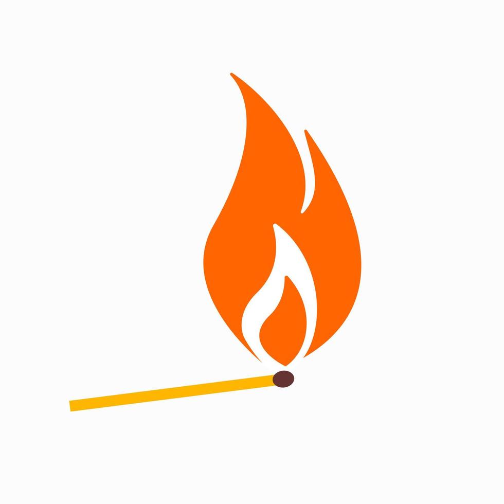 illustration of a wooden match vector