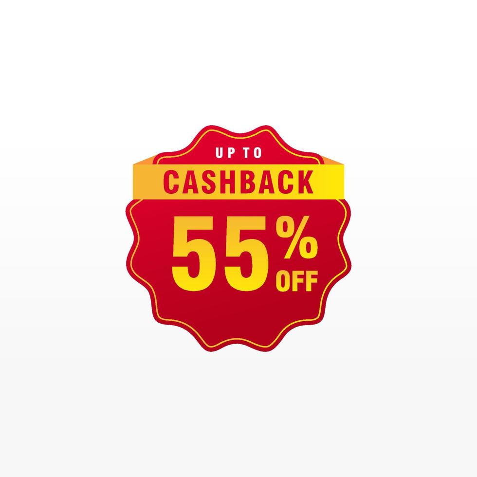 55 discount, Sales Vector badges for Labels, , Stickers, Banners, Tags, Web Stickers, New offer. Discount origami sign banner.
