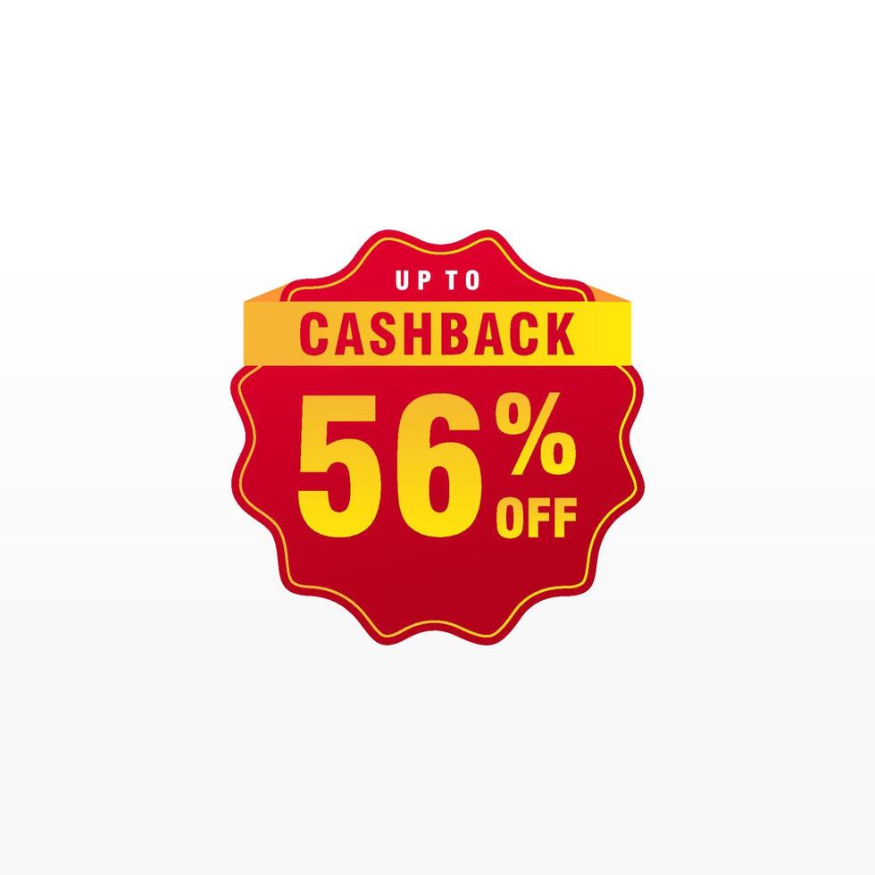 56 discount, Sales Vector badges for Labels, , Stickers, Banners, Tags, Web Stickers, New offer. Discount origami sign banner.