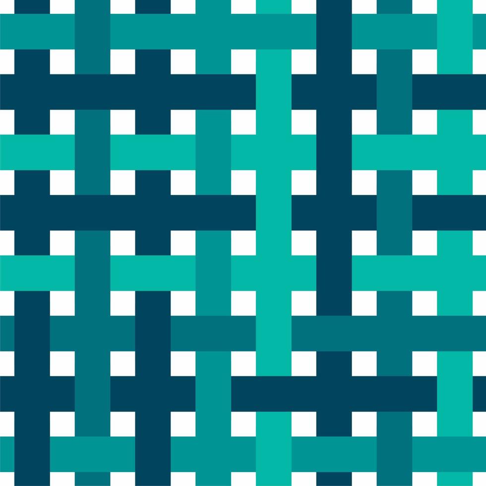 Abstract seamless grid pattern. Green rectangles or stripes. Wrapping paper, material, print, textile, fabric. Modern fashion style. Mosaic ornament. vector