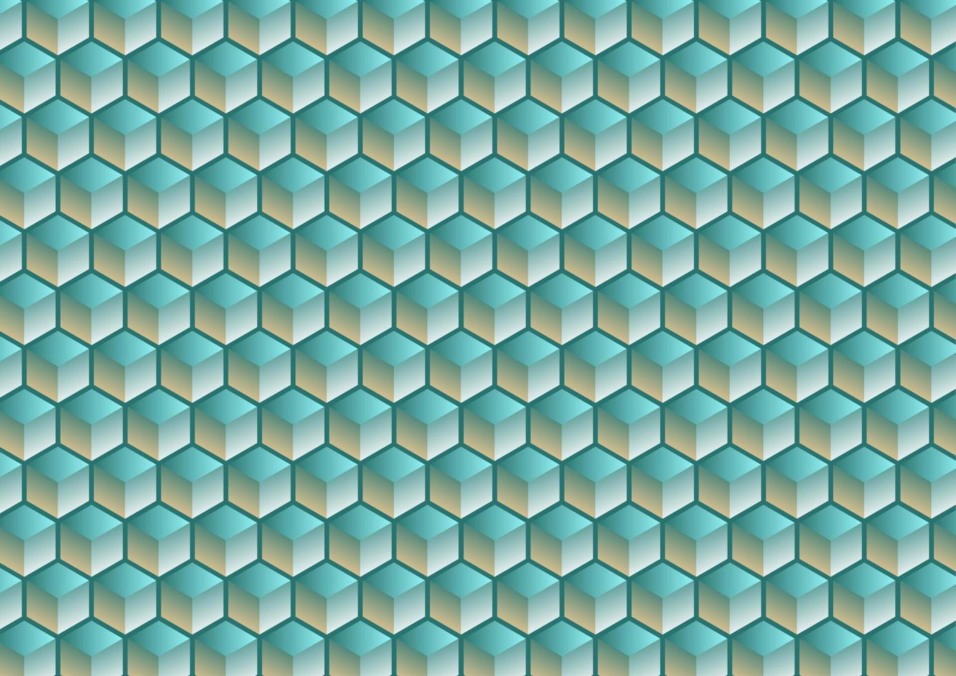 Abstract geometric background. Hexagon optical illusion. Polygon vector