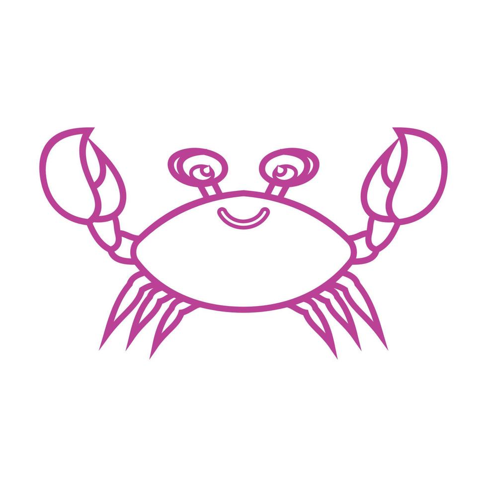 crab vector illustration design icon