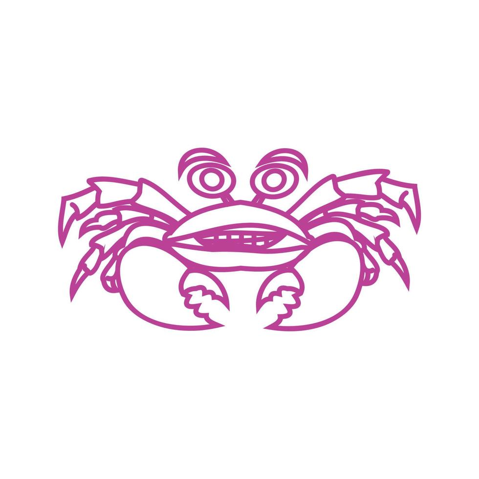 crab vector illustration design icon