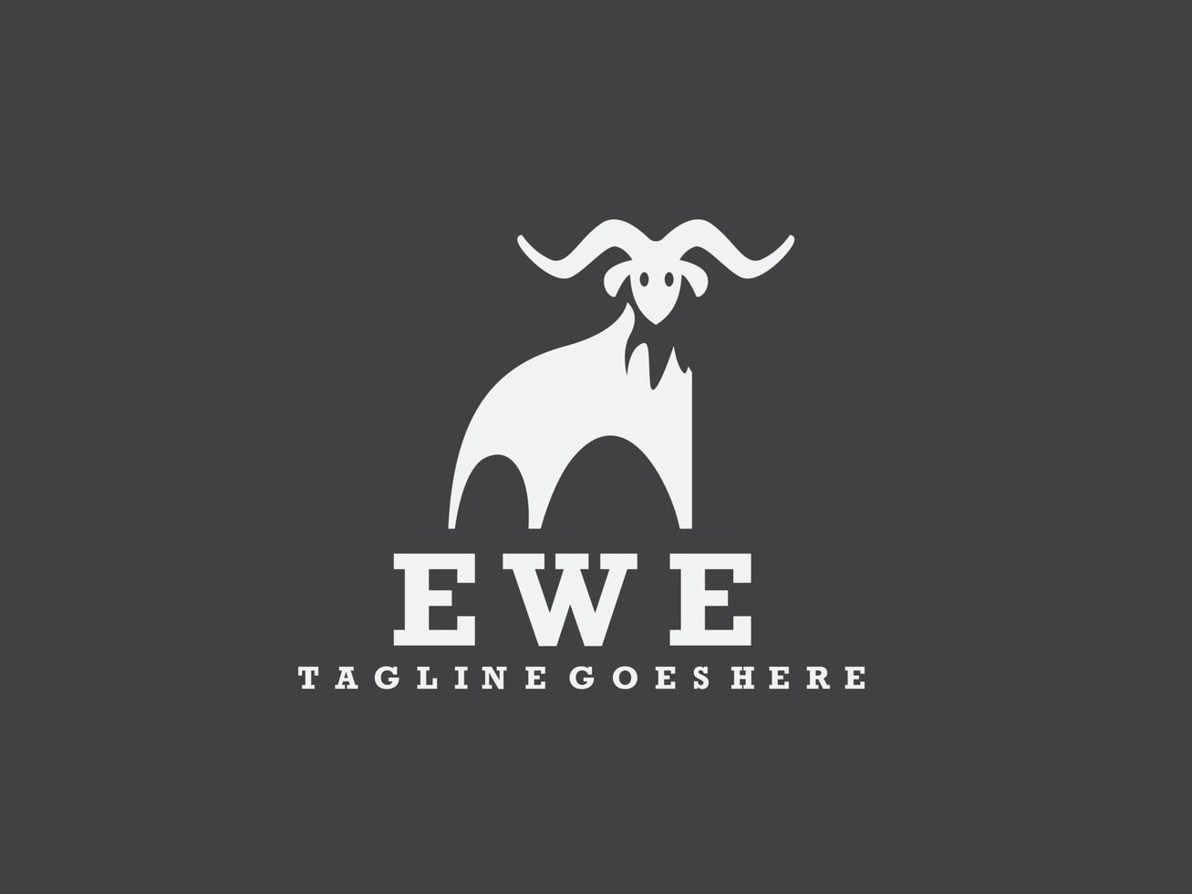 vector icon Sheep animal logo design silhouette illustration 17482395