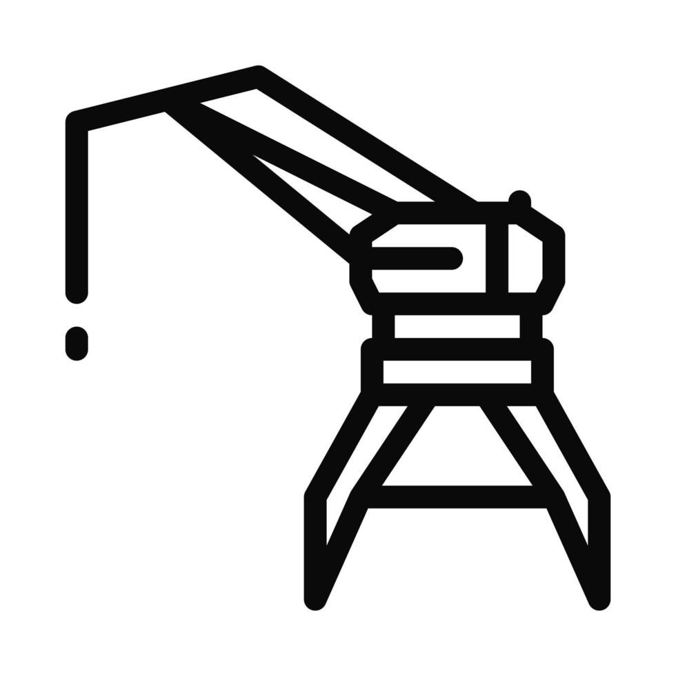 crane tower icon vector outline illustration