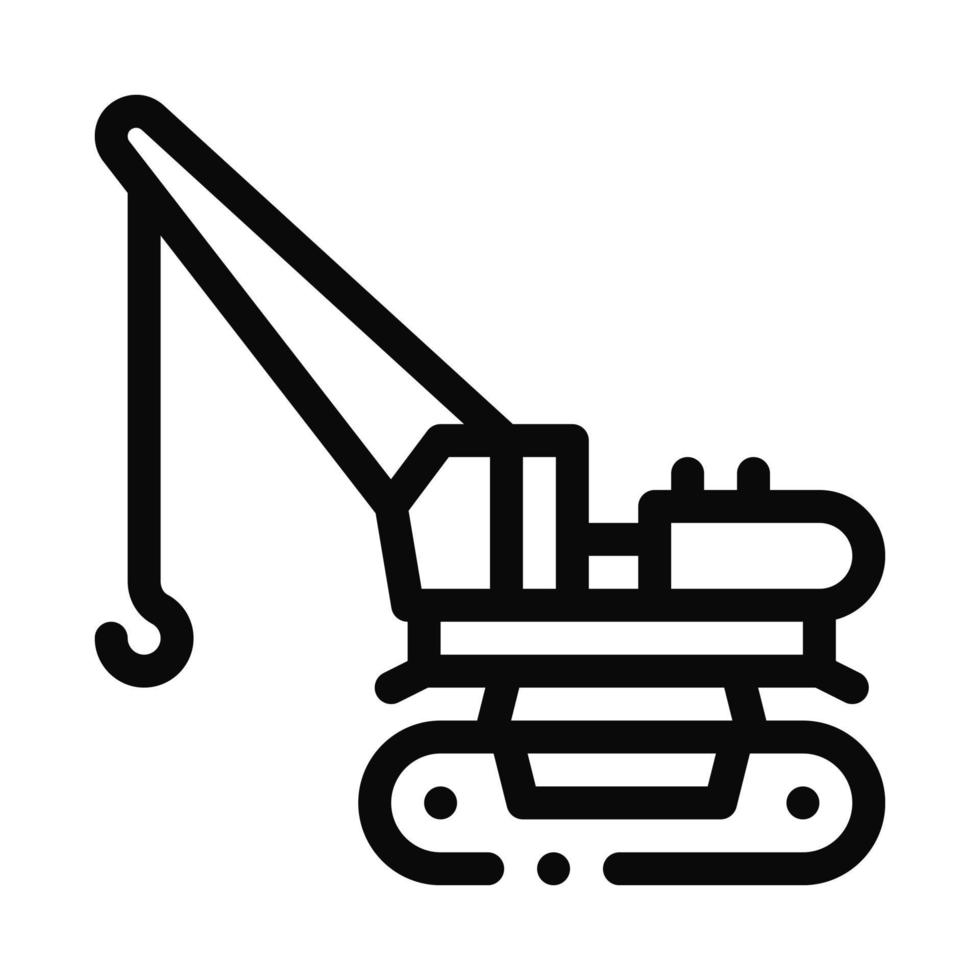 crane machine icon vector outline illustration