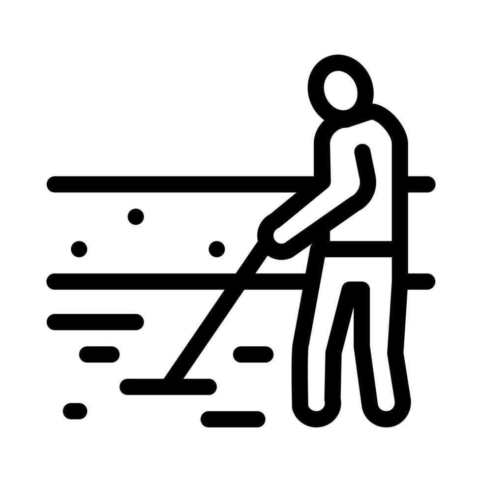 house foundation laying icon vector outline illustration